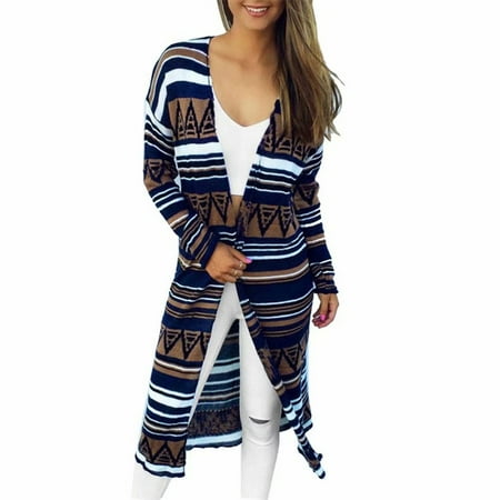 Autumn Cashmere Cotton Cardigan INNOVEE Printed Knitted Cardigan Sweater, Long Sleeve Slimming Ladies Cardigans Fashion Women Autumn Winter ()