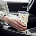 thumbnail image 6 of Halloween Ghost 20oz Skinny Tumbler With Handle and Straw, Cute Spooky Stainless Steel Insulated Cup, Holiday Gifts for Women Girls, 6 of 6