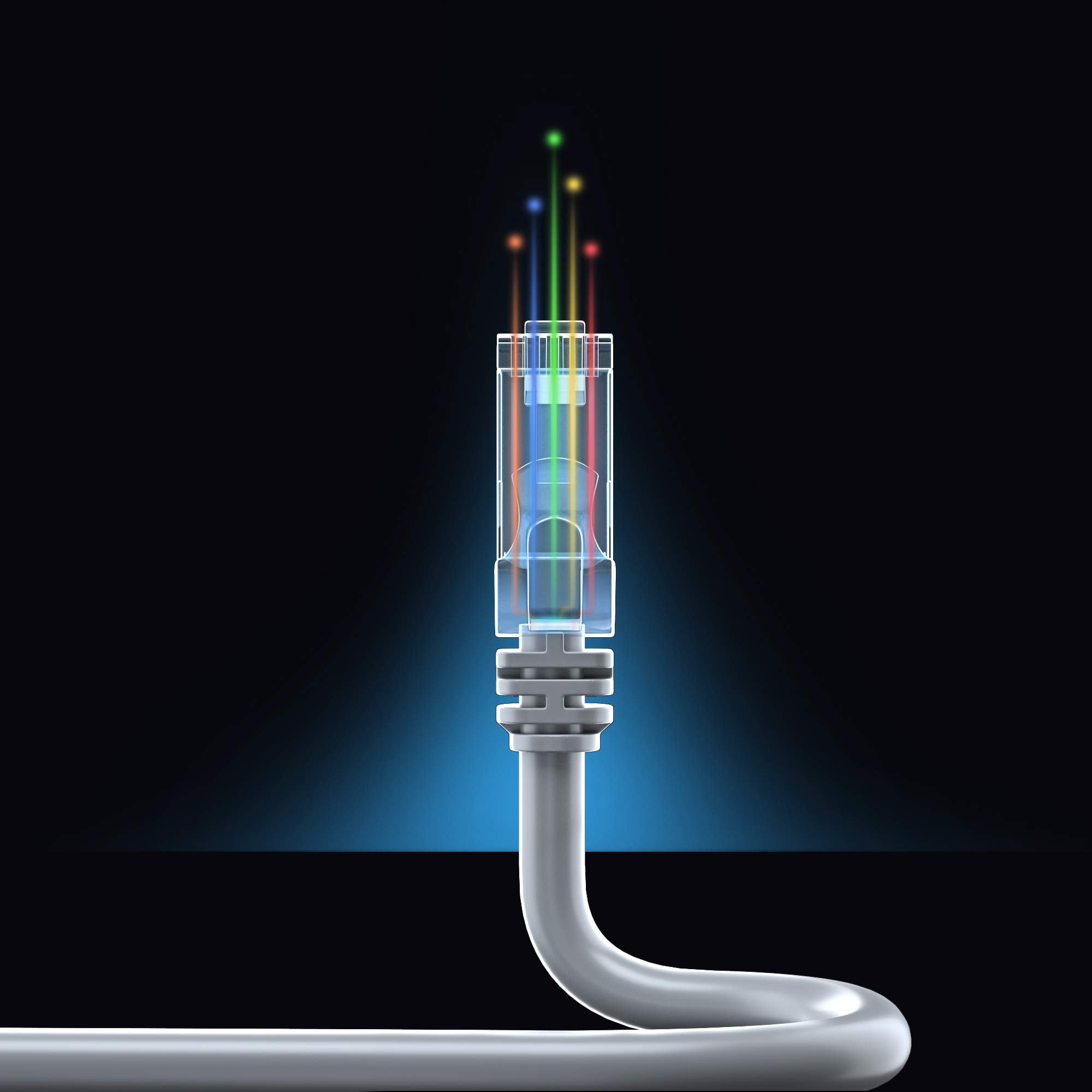 Maximm Cat 6 Ethernet Cable 150 ft – High-Speed LAN & Network Patch Cable, 10Gbps, 550 MHz, Gray UTP Cord – Gold-Plated RJ45 Connectors