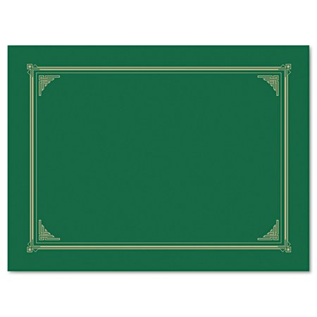 UPC: 0071064473994 | Geographics Certificate/Document Cover 12 1/2 x 9 3/4 Green 6/Pack 47399