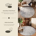 thumbnail image 4 of GLN Rugs Ephesus - Contemporary, Machine Washable Area Rug 5'3" Round Turkish Beige/Gray Home Carpet, 4 of 9