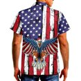 thumbnail image 5 of Men''s Hawaiian Outfits Button Down Short Sleeve Matching Set Casual Beach Party Shirt and Shorts, 5 of 8
