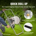 thumbnail image 4 of Heavy Duty Smallzonex Hose Reel Cart 175ft for Effortless Garden Watering, 4 of 12