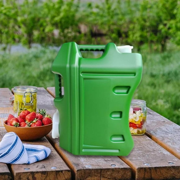 Contenedor de Agua Portátil Cola Jarra de Gran Capacidad Verde