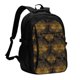 thumbnail image 1 of Balery Gold Dragonfly Mandala Mochila con carga USB para hombre y mujer - Mochila impermeable y antirrobo para laptop con puerto USB para viajes, trabajo, 1 of 7