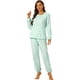thumbnail image 1 of Pijama De Franela Lindo Impreso Manga Larga Top Y Pantalones Para Dormir Ropa De Dormir Suave Conjuntos Invierno Para Mujeres Corazón Azul S, 1 of 6