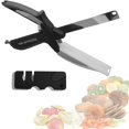 thumbnail image 1 of Cortador de Verduras Valu Products Kewl Kutter Tijeras 2 en 1 con Tabla de Cortar Integrada Acero Inoxidable, 1 of 5