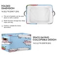 thumbnail image 3 of Sheep and Strawberries Square Storage Bins with Handles Collapsible Containing Box 2 Packs, 3 of 9