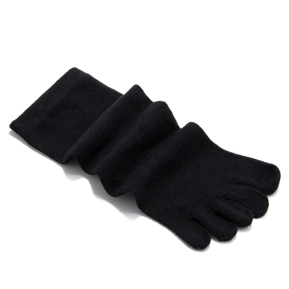 Men's Women's Toe Socks Athletic Running Cushion Five Finger Cotton Crew Socks For Superior Softness Resilience Durability (4 Pairs)