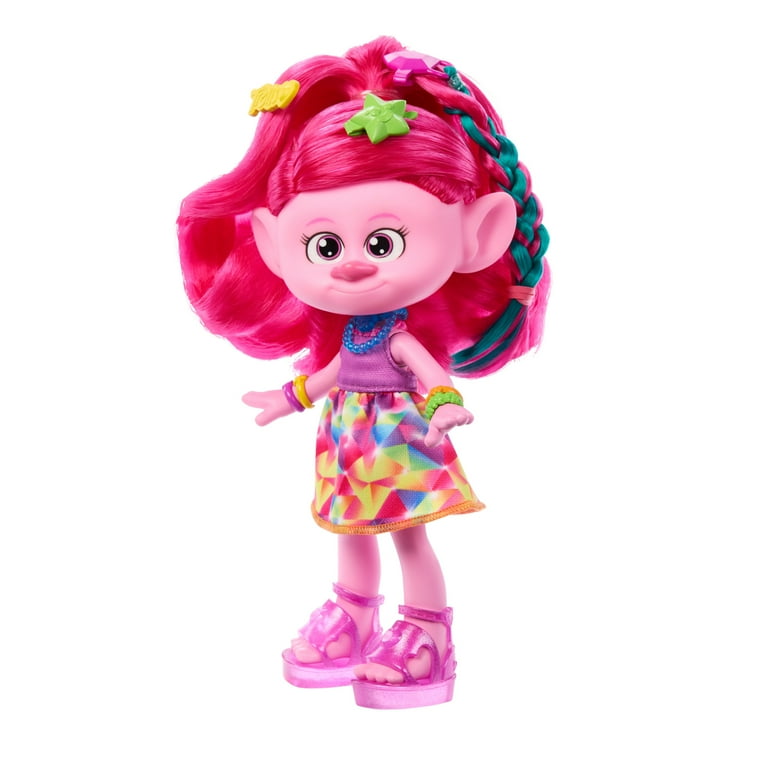 Trolls ドール Free Shipping! Trolls Hair-Tastic Queen Poppy Doll with 15+