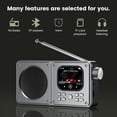 thumbnail image 2 of Altavoces Inalámbricos Bluetooth 5.4 de 87,5-108 MHz, Radio FM Portátil para Exteriores, Reproductor de Música MP3, Compatible con Auriculares, Reloj TF., 2 of 10