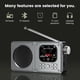 thumbnail image 2 of Altavoces Inalámbricos Bluetooth 5.4 de 87,5-108 MHz, Radio FM Portátil para Exteriores, Reproductor de Música MP3, Compatible con Auriculares, Reloj TF., 2 of 5