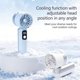 thumbnail image 5 of High Speed Handheld Fan With Digital Display USB Rechargeable Portable Mini Fan Quiet Fan For Student Office Travel Outdoor Use, 5 of 6