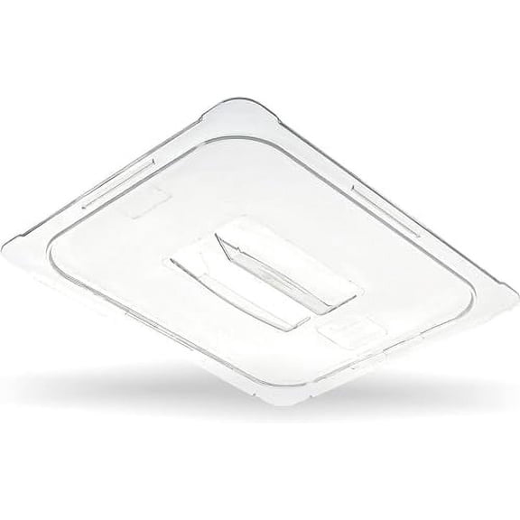 Soro Essentials – Full Size Polycarbonate Solid Food Pan Cover with Handle- Commercial Food Pan Lid for Stackable Clear Food Pan Storage Containers Restaurant Supplies Hotel Pan