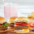 thumbnail image 2 of Great Value 100% Pure Beef Burgers, 75% Lean/25% Fat, 8 lbs, 32 Count, 2 of 8