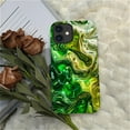 thumbnail image 6 of FKBRCL4U Compatible with iPhone 11 Matte Case, Abstract Green Liquid Swirling Alcohol Pattern for Girl Full Body Design Soft Silicone Drop Shock Scratch Protection for iPhone 11, 6 of 7