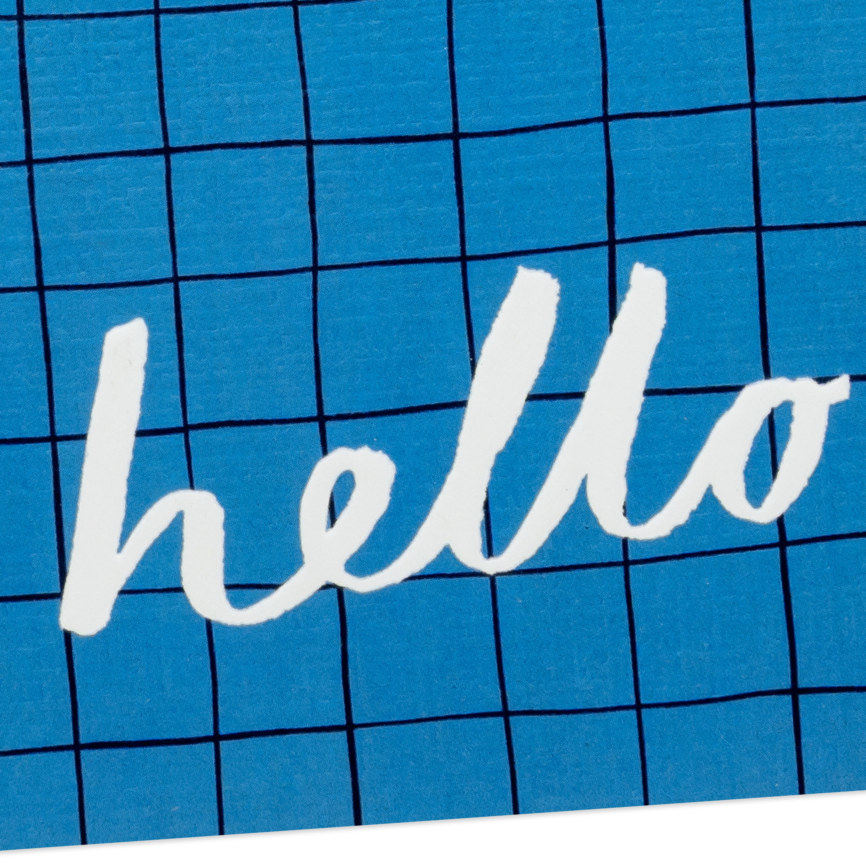 Hallmark Blank Thinking of You Notes (Grid on Blue), Pack of 10