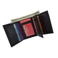 thumbnail image 4 of New Mens Trifold Leather Wallet Multi Pockets Classic Style Card ID 1107 CF, 4 of 57