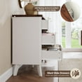 thumbnail image 6 of Garvee Modern Fluted 6-Drawer Dresser with Gold Handles Curved Profile Wooden Storage Chest, 6 of 8