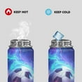 thumbnail image 2 of SEANATIVE Galaxy Fire Soccer Water Bottles for Girls 18oz Leak Proof Double Walled Stainless Steel Gym Bottles for Men Women Insulated Bottle Hot Cold Hiking Canteen, 2 of 7