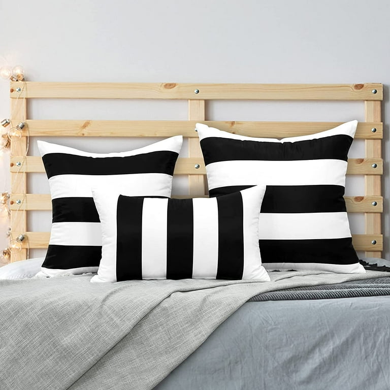 Walmart black hotsell and white pillows