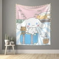 thumbnail image 4 of Cinnamoroll Tapestry Wall Hanging Wall Decor Wall Art Tapestry Home Decoration For Bedroom, Living Room, Dorm 51x60 Inch, 4 of 7