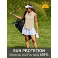 thumbnail image 3 of Pinspark Golf Top for Women UPF 50+ Tennis Shirt with Collar Lightweight Sleeveless Workout T Shirt, 3 of 6