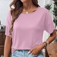 thumbnail image 5 of Hilenly Backless Yoga Tops for Womens Criss Cross Open Back T Shirts Short Sleeve Athletic Shirt Summer Workout Tee, 5 of 6