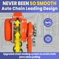 thumbnail image 6 of Industrial-Grade 6-Ton Manual Chain Hoist (13200 lbs Capacity) - 10FT Lift Height, Auto-Leading G80 Galvanized Chain, Weston Double Pawl Brake & Rotating Hook for Construction/Garage, 6 of 8