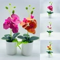 Home Decor Artificial Potted Flowers Fake False Plants Outdoor Garden