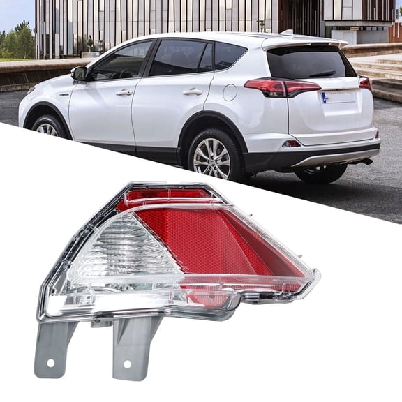 labwork Left Rear Bumper Reflector Light Stop Lamp For 2016-2018 Toyota RAV4