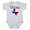 Heather Gray, variant on CafePress - Flag Map With Texas Infant Bodysuit - Cute Infant Bodysuit Baby Romper - Size Newborn - 24 Months