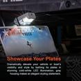 TRUE MODS Gray LED YPF5 License Plate Boat Trailer Mount] [DOT FMVSS 108] [SAE L] [Waterproof