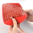thumbnail image 2 of 160 Small Cubes Silicone Mini Ice Tray, Silicone Tiny Crushed Ice cubes Maker Molds for Summer Coffee Juice Drinks, Storage & Organization for Refrigerator - 1 Pack (Red), 2 of 5