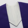 thumbnail image 3 of 1 Pce Étole Réversible Blanc/violet avec Broderie PX pour Clergé, 3 of 6