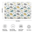 thumbnail image 3 of White ROAR Text Dinosaurs Pattern Bathroom Rugs Mat,Non Slip Microfiber Bathroom Rug,Rubber Backing,Soft Bathroom Mats for Bathroom Floor,Tub and Shower,20x32in(50x80cm), 3 of 5