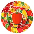 thumbnail image 1 of Paquete de pegatinas Bell Pepper, 50 unidades, dibujos animados, pimiento, impermeables, 1 of 2