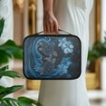 thumbnail image 3 of FKELYI Blue Floral Sea Turtle Print Bible Cover with Handle Faux Leather Bible Case Book Cover with Zipper Pocket for Prayer Study Christian Bag Book Organzoer Holder, 3 of 6