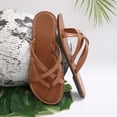 thumbnail image 6 of Byworldtasic Women's Strappy Flat Sandals Dressy Ankle Strap Open Toe Summer Beach Slide, 6 of 9