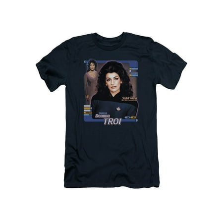 Star Trek Next Generation Deanna Troi Sci Fi TV Show Adult Slim T-Shirt