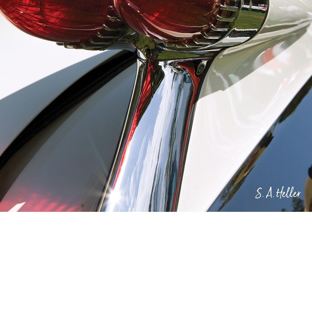 Classic Cadillac Fin By Photographer Steven A. Heller - 14"X14" Canvas