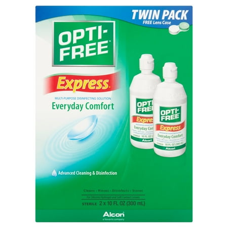 Alcon Opti-Free Express Everyday Comfort Multi-Purpose Disinfecting Solution, 10 fl oz, 2 count