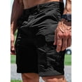 thumbnail image 3 of Men'S Cargo Shorts:Outdoor Wear with Multi-Functional Pockets Black XXXL, 3 of 5