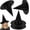 Black, variant on 12 Pack Halloween Black Witch Hats Hanging Witch Hat with Nylon Fishing Line for Halloween Costume Yard Outside Inside Floating Witch Hat Decoration