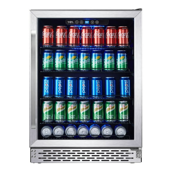 Refroidisseur de boissons TCL 24 pouces intégré ou autoportant de 161 canettes