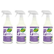 OdoBan Professional Cleaning Eucalyptus BioOdor Digester, 1 Quart Ready-to-Use Spray Organic Odor Counteractant, 4-Pack
