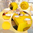 thumbnail image 6 of JYFLZQ Yellow Polyester Tablecloth, 60" x 120" Rectangle, 6 of 7