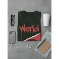 thumbnail image 3 of Abstract Red World Rave Style T-Shirt Men -Image by Shutterstock, Male Large, 3 of 4