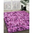 thumbnail image 3 of Ahgly Company Machine Washable Indoor Rectangle Transitional Violet Purple Area Rugs, 4' x 6', 3 of 7