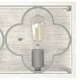 thumbnail image 4 of Hunter - Gablecrest 3-light Distressed White, Medium Size Vanity Light, Dimmable, Transitional Style, for Bedrooms, Dining, Living Rooms - 19397, 4 of 8
